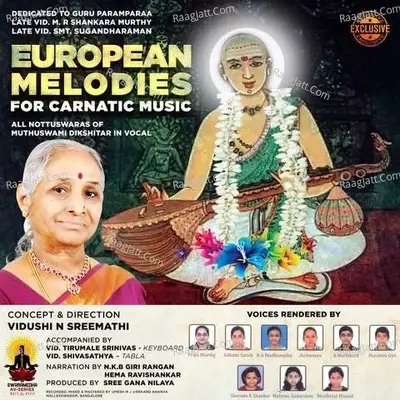 European Melodies For Carnatic Music - Vidushi N Sreemathi cover album