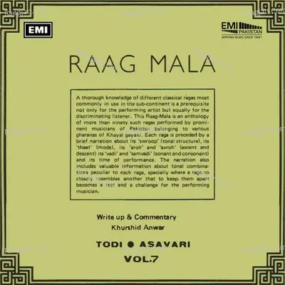 Raag Mala, Vol. 7 - Ustad Ghulam Hussain Shaggan cover album