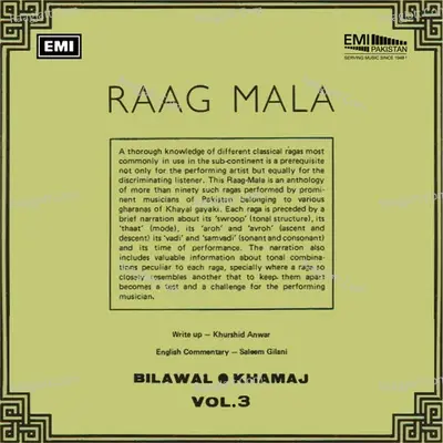 Raag Mala, Vol. 3 - Ustad Salamat Ali Khan cover album