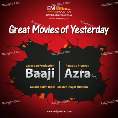 Great Movies of Yesterday Baaji & Azra - Naseem Begum cover album