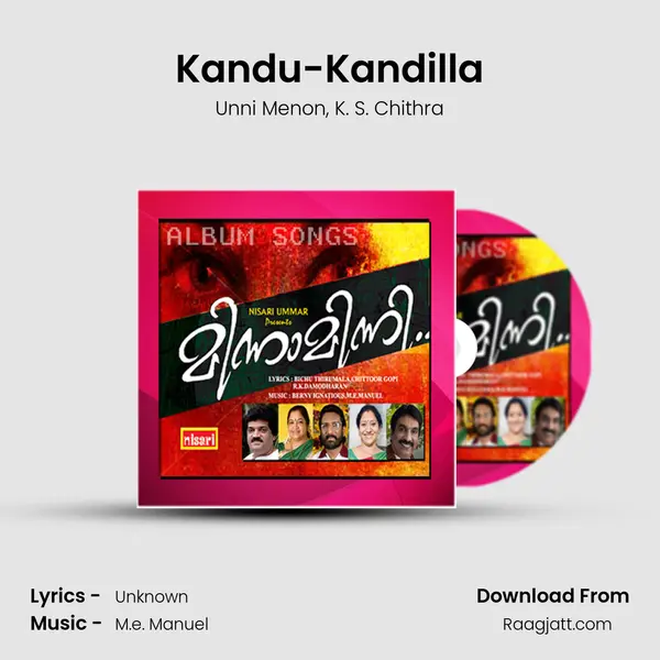 Kandu-Kandilla - Unni Menon album cover 