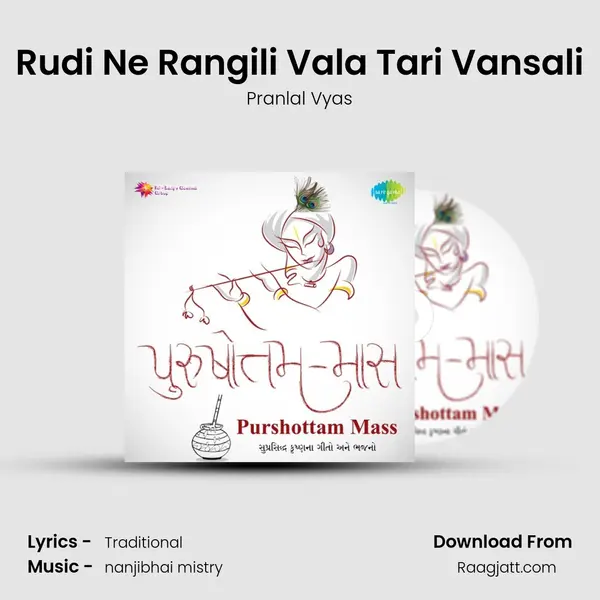 Rudi Ne Rangili Vala Tari Vansali - Pranlal Vyas album cover 