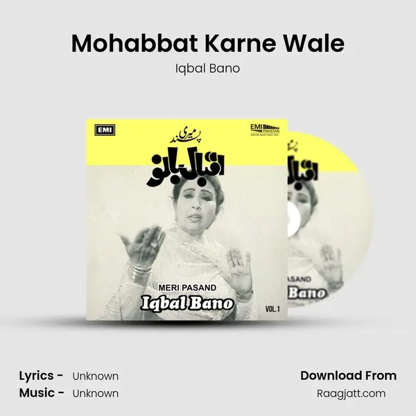 Mohabbat Karne Wale - Iqbal Bano album cover 