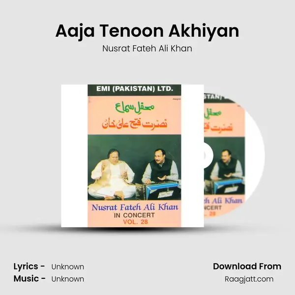 Aaja Tenoon Akhiyan - Nusrat Fateh Ali Khan album cover 