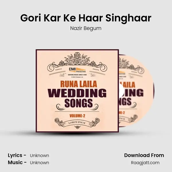 Gori Kar Ke Haar Singhaar - Nazir Begum album cover 