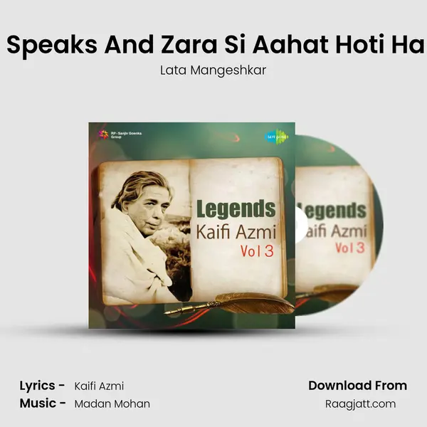 Lata Mangeshkar Speaks And Zara Si Aahat Hoti Ha - Film - Naunihal - Lata Mangeshkar album cover 