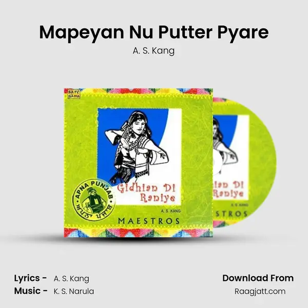 Mapeyan Nu Putter Pyare - A. S. Kang album cover 