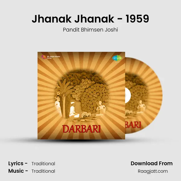 Jhanak Jhanak - 1959 - Pandit Bhimsen Joshi album cover 