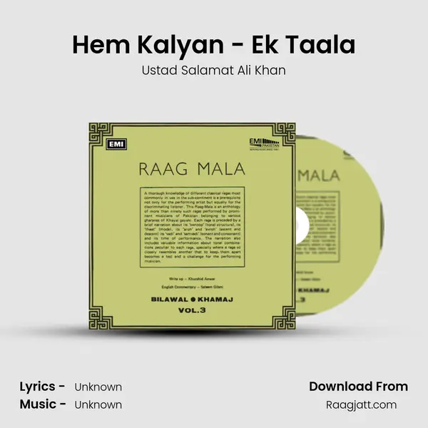 Hem Kalyan - Ek Taala - Ustad Salamat Ali Khan album cover 