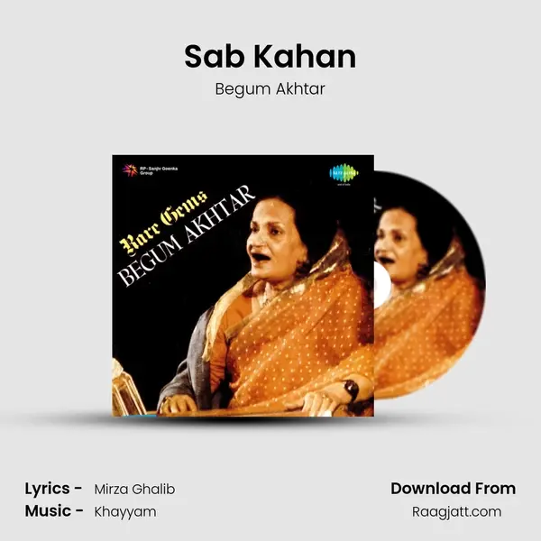 Sab Kahan - Begum Akhtar album cover 