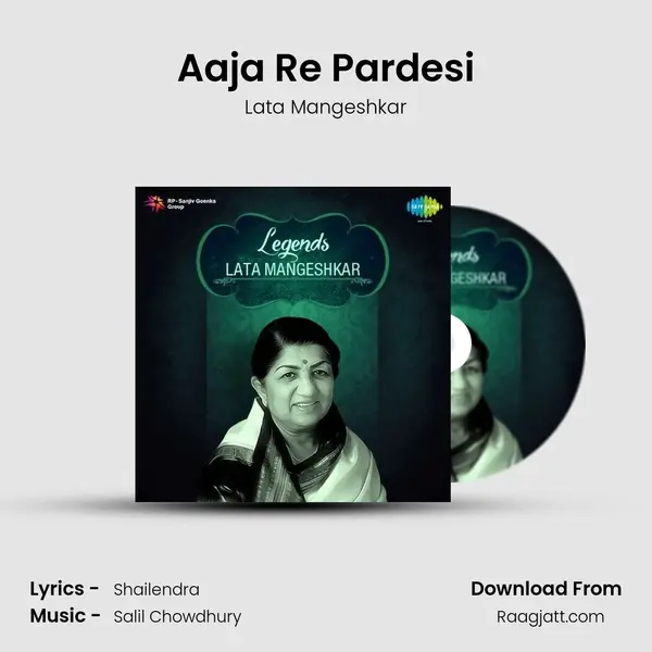 Aaja Re Pardesi - Lata Mangeshkar album cover 