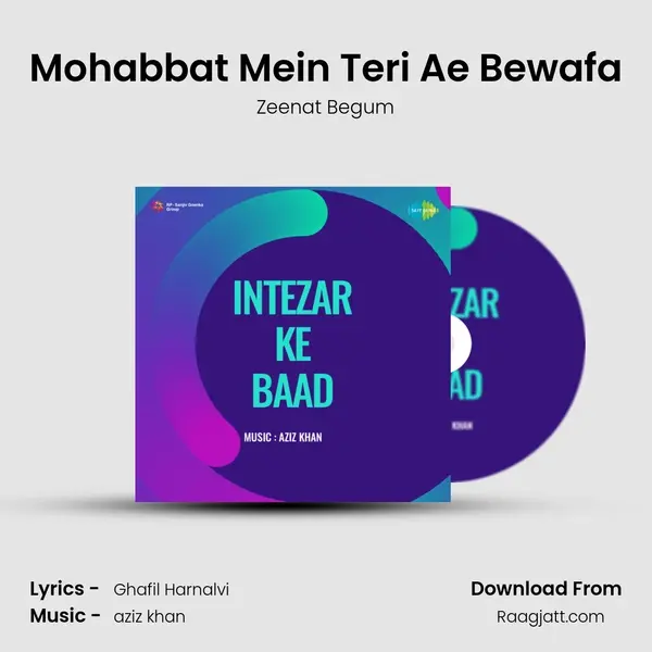 Mohabbat Mein Teri Ae Bewafa - Zeenat Begum album cover 