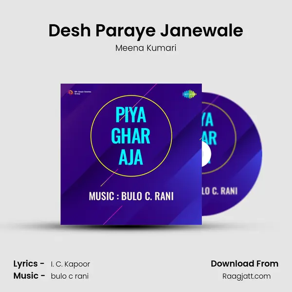 Desh Paraye Janewale - Meena Kumari album cover 