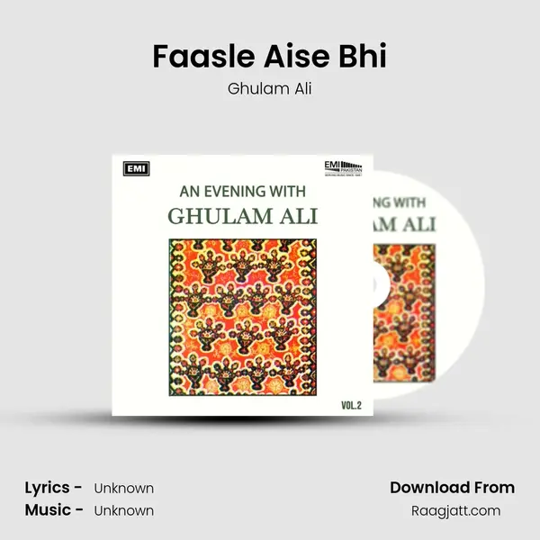 Faasle Aise Bhi - Ghulam Ali album cover 