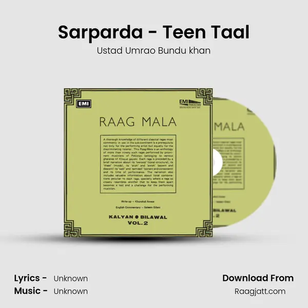 Sarparda - Teen Taal - Ustad Umrao Bundu khan album cover 