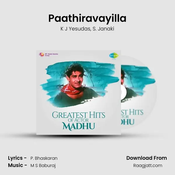 Paathiravayilla - K J Yesudas album cover 