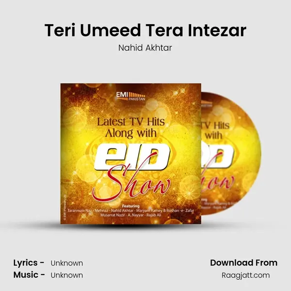 Teri Umeed Tera Intezar - Nahid Akhtar album cover 