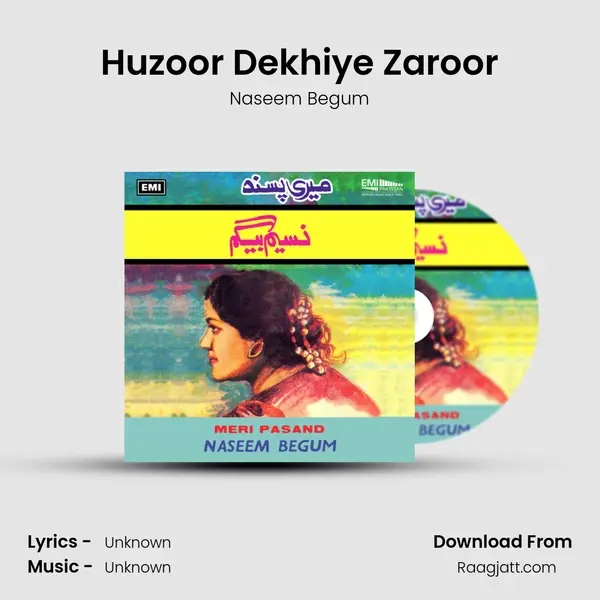 Huzoor Dekhiye Zaroor - Naseem Begum album cover 