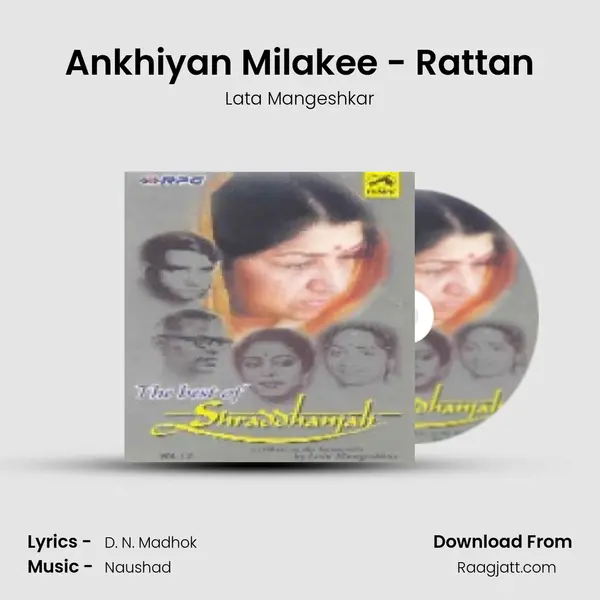 Ankhiyan Milakee - Rattan - Lata Mangeshkar album cover 