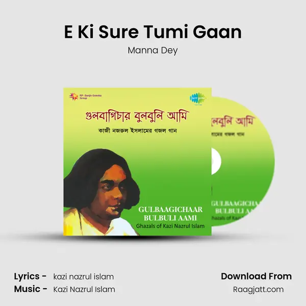 E Ki Sure Tumi Gaan - Manna Dey album cover 