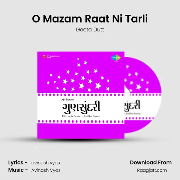 O Mazam Raat Ni Tarli - Geeta Dutt album cover 