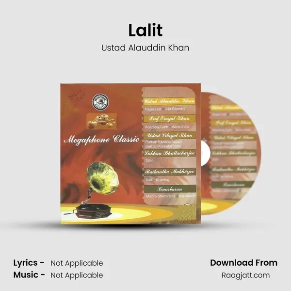 Lalit - Ustad Alauddin Khan album cover 