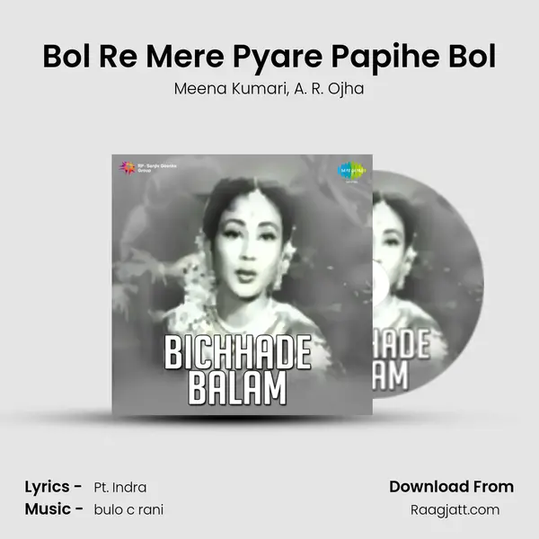 Bol Re Mere Pyare Papihe Bol - Meena Kumari album cover 