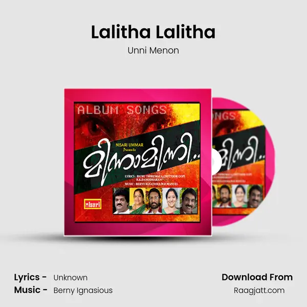 Lalitha Lalitha - Unni Menon album cover 