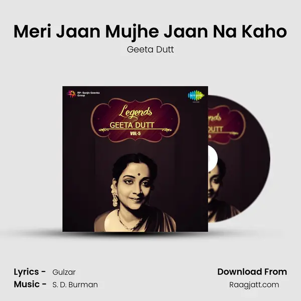 Meri Jaan Mujhe Jaan Na Kaho - Geeta Dutt album cover 