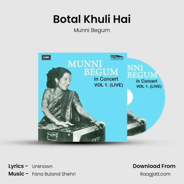 Botal Khuli Hai - Munni Begum album cover 