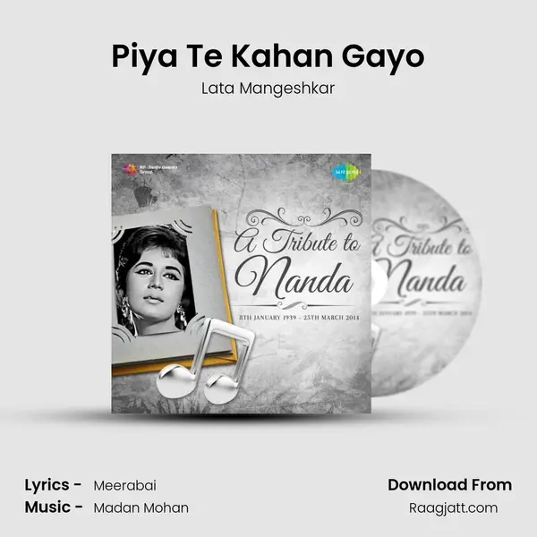 Piya Te Kahan Gayo - Lata Mangeshkar album cover 