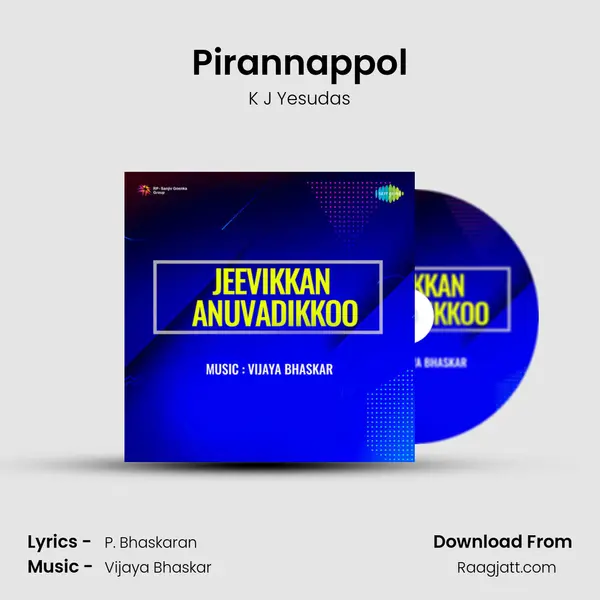 Pirannappol - K J Yesudas album cover 