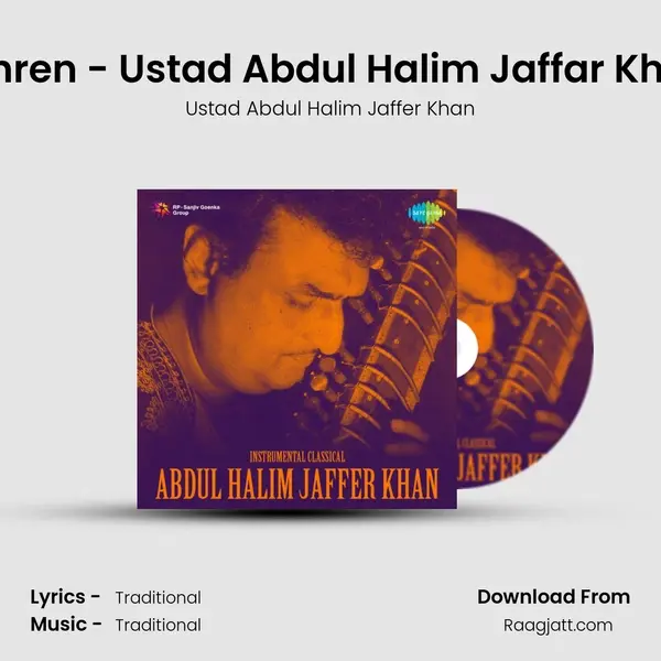 Lahren - Ustad Abdul Halim Jaffar Khan - Ustad Abdul Halim Jaffer Khan album cover 