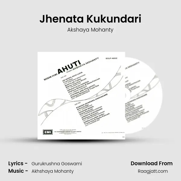 Jhenata Kukundari - Akshaya Mohanty album cover 