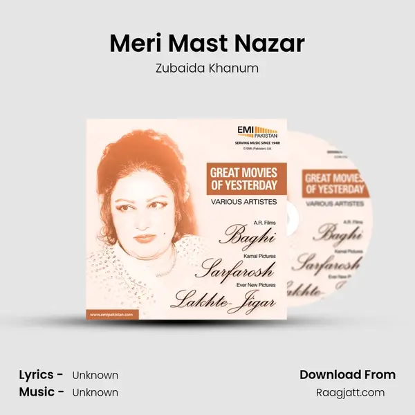 Meri Mast Nazar - Zubaida Khanum album cover 