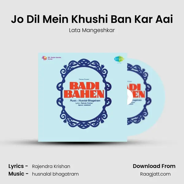 Jo Dil Mein Khushi Ban Kar Aai - Lata Mangeshkar album cover 