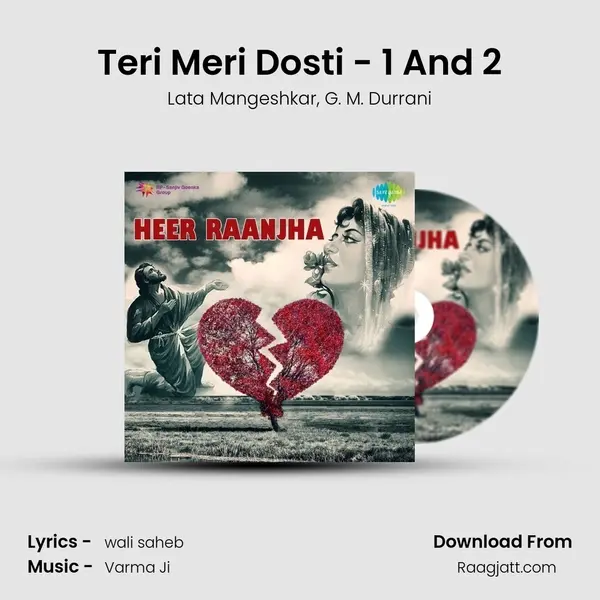 Teri Meri Dosti - 1 And 2 - Lata Mangeshkar album cover 