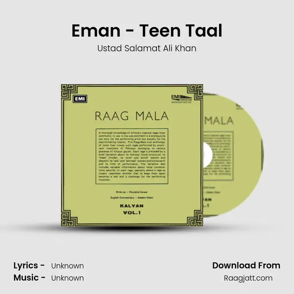 Eman - Teen Taal - Ustad Salamat Ali Khan album cover 