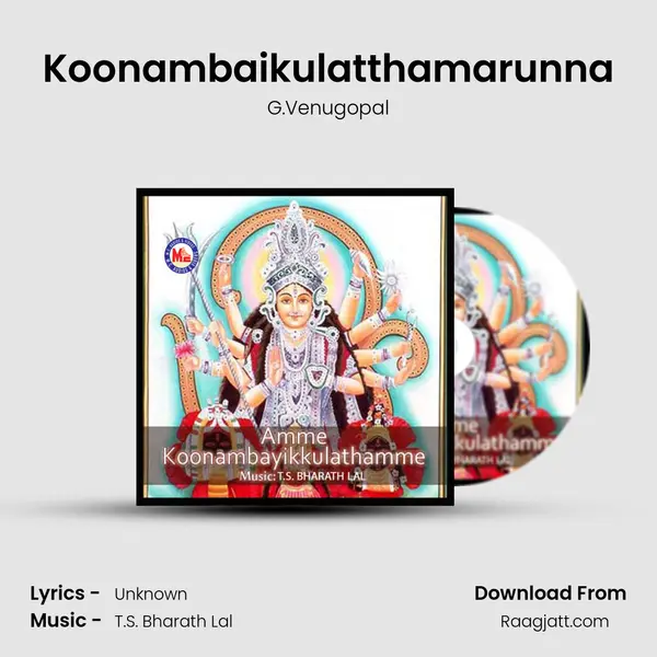 Koonambaikulatthamarunna - G.Venugopal album cover 