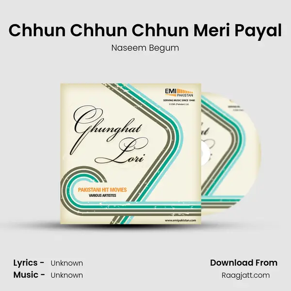 Chhun Chhun Chhun Meri Payal - Naseem Begum album cover 