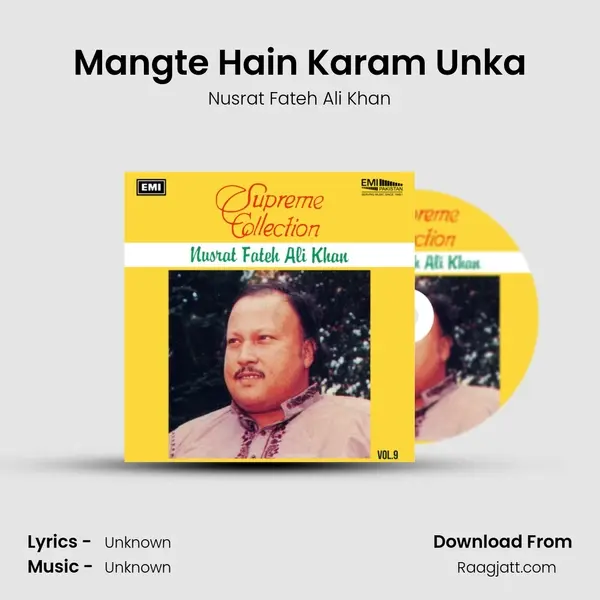 Mangte Hain Karam Unka - Nusrat Fateh Ali Khan album cover 