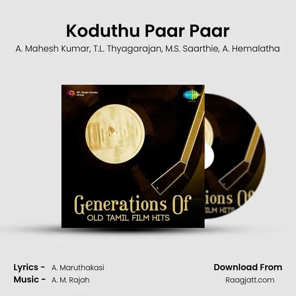 Koduthu Paar Paar - A. Mahesh Kumar album cover 