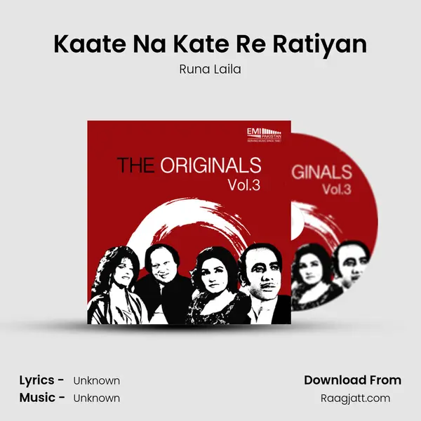 Kaate Na Kate Re Ratiyan - Runa Laila album cover 