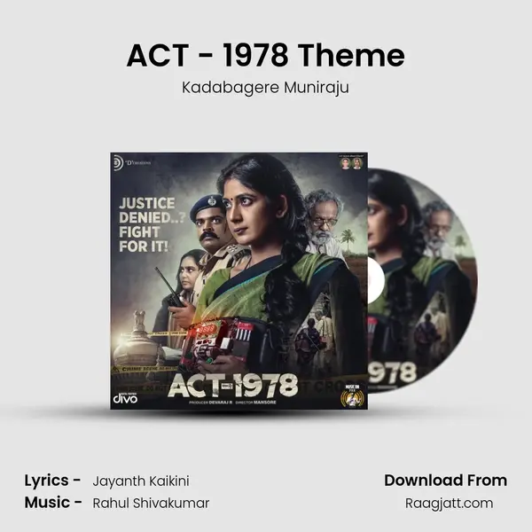 ACT - 1978 Theme - Kadabagere Muniraju album cover 