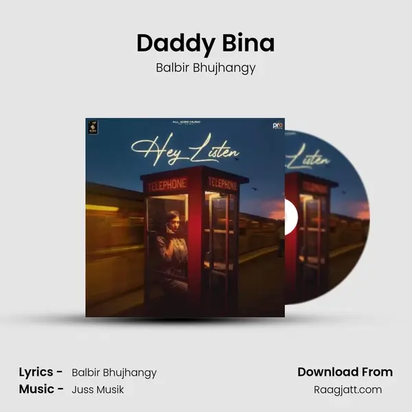 Daddy Bina - Balbir Bhujhangy album cover 