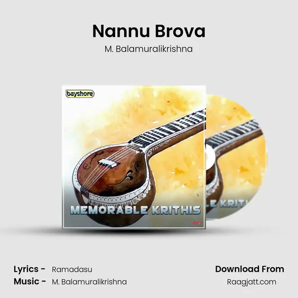 Nannu Brova - M. Balamuralikrishna album cover 