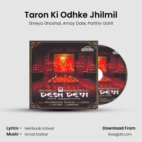 Taron Ki Odhke Jhilmil - Shreya Ghoshal album cover 