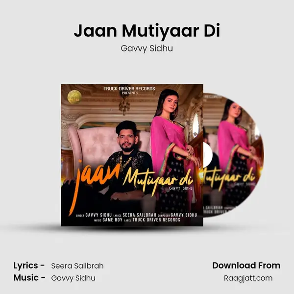 Jaan Mutiyaar Di - Gavvy Sidhu album cover 