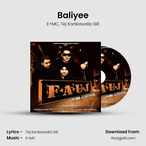 Baliyee - E=MC album cover 