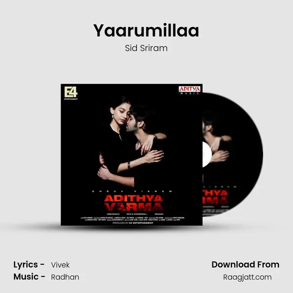 Yaarumillaa - Sid Sriram album cover 